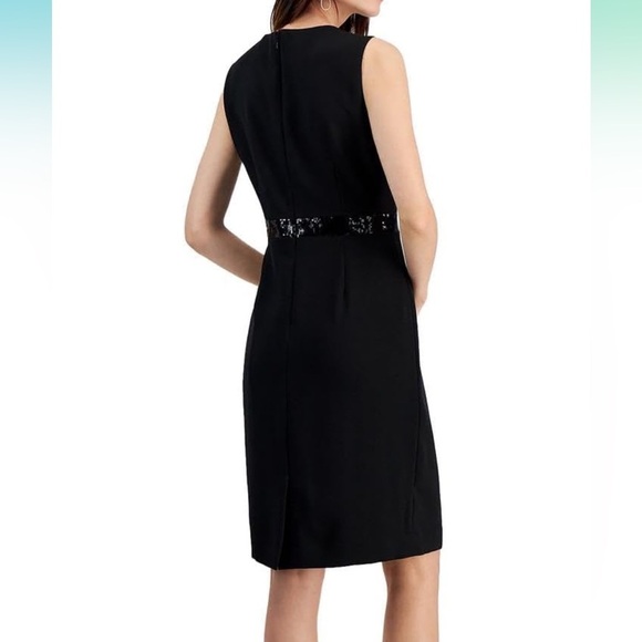 Kasper womens Sheath Dress W/Waistband Trim Dress - Picture 2 of 3